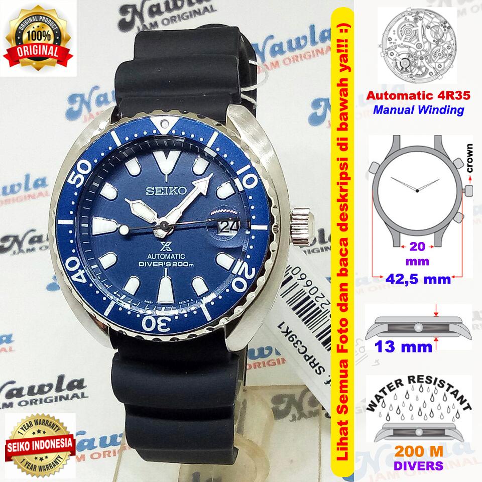 Seiko Prospex SRPC39K1 Mini Turtle Blue Dial - Jam Tangan Pria SRPC39 |  Lazada Indonesia