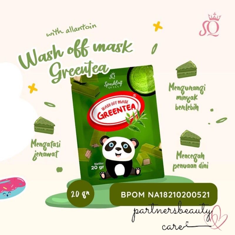 Masker Organik Grentea Masker Sparkling Queen Masker Bpom Masker Jerawat Masker Alami Masker Viral Tiktok Lazada Indonesia
