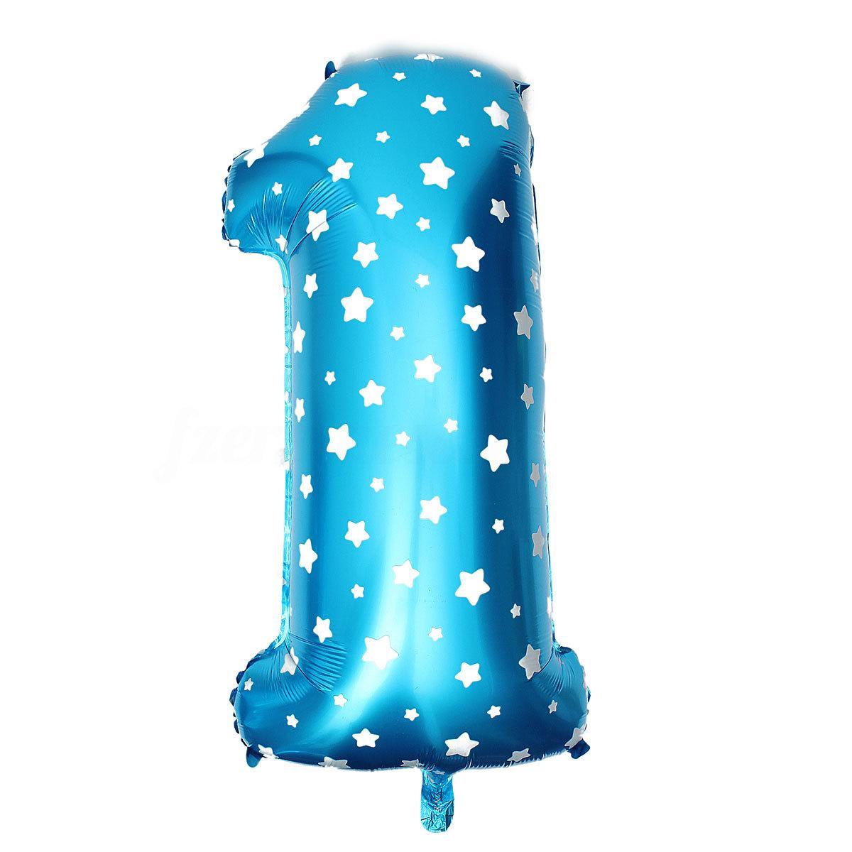 BALON FOIL HURUF WARNA BIRU - foil balloon abjad - foil huruf - balon