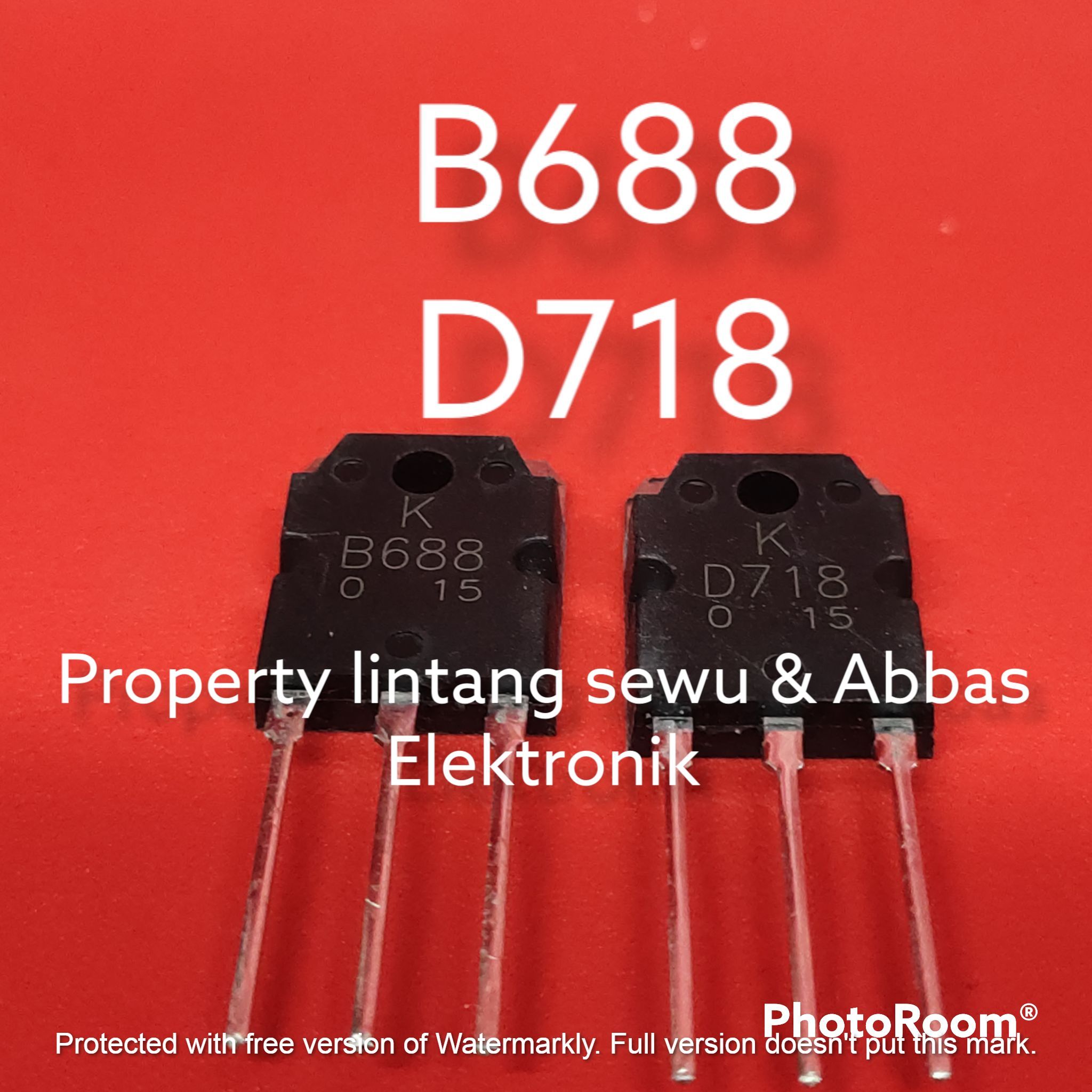 B688 D718 TRANSISTOR FINAL AMPLIFIER B688 D718 B 688 D 718 Lazada