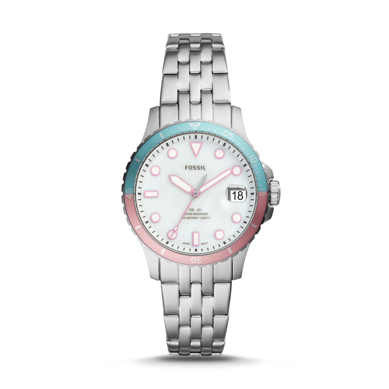 Fossil FB-01 Three-Hand Date Stainless 