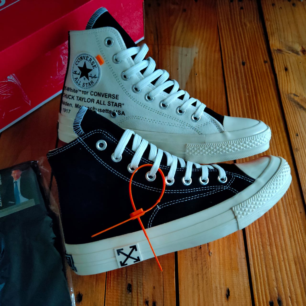 converse chuck taylor off white black