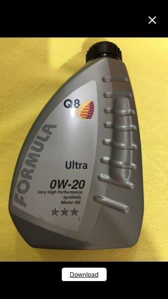 Oli Q8 Formula Ultra 0W20