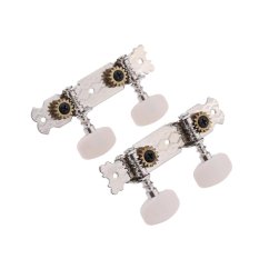 1 Pair (2R2L) Tuning Pasak Kepala Mesin Tuner untuk Ukulele 4 Senar Gitar Klasik Outdoorfree-Intl