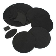 10 Pcs Bass Snare Drum Soundoff/Quiet Diam Diam Drum Drum Practice Pad Set-Intl