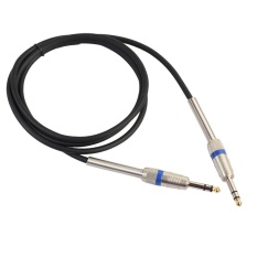 1/4 Jack 6.35mm Audio Male To Male Kabel Stereo untuk Gitar Listrik (Hitam) -1.8 M
