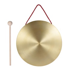 22 Cm Tangan Gong Simbal Kuningan Tembaga Chapel Opera Instrumen Perkusi dengan Round Palu Bermain-Intl
