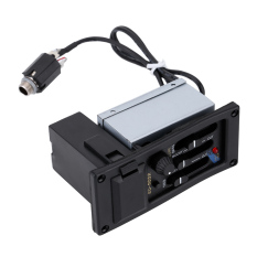 3-Band Nada Gitar Akustik dan Volume Amplifier EQ Equalizer Preamp Piezo Pickup Tuner