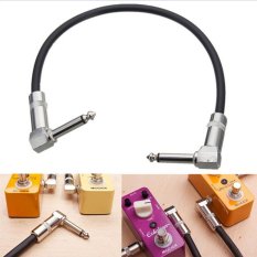 30 Cm Sudut Kanan Efek Gitar Instrumen Pedal Kabel Sambungan Memimpin Tali Kawat