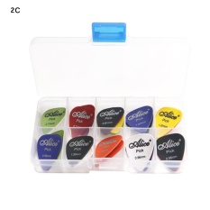 30 Pcs Akustik Listrik Plektrum Alat Pemetik Gitar Berbagai Ketebalan + Pick Kotak-Intl