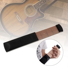 6 String 4 Fret Portable Pocket Guitar Practice Tool Chord Trainer Model for Beginner - intl