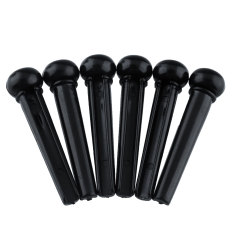 6 Pcs Aksesoris Gitar Akustik Pin Bridge End Peg Inlay Plastik Shell