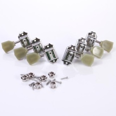 6pcs/set Deluxe Jade Guitar Tuning Pegs Keys Machine Heads Tuners Gear - intl