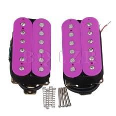 7,5 KB 14,6 KB Gitar Elektrik Humbucker Pickup Tanpa Bingkai Set 2 Ungu-Internasional