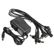 9 V DC 1A Gitar Efek Pedal Power Supply Adapter dengan 6 Cara Rantai Kabel Daisy-Intl