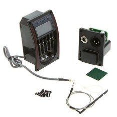 Akustik 5-Tali EQ Equalizer Preamp Piezo Gitar Tuner untuk Guitarplayer-Internasional