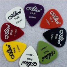 Alice 20 Pcs Seluloid Akustik Gitar Elektrik Picks Pick Plectrum 0.81 Mm Bermain Baik Tone-Gitar Profesional Aksesoris -Intl