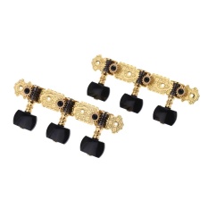Alice AOS-020B3P 1 Pair Gold-Plated 3 Machine Head Classical Guitar String Tuning Keys Pegs - intl