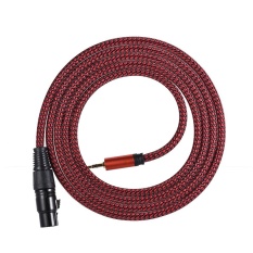 ammoon 2m/ 6.6ft XLR Female to 3.5mm TRS Male Plug Audio Cable Cord for Computer Mixer Mixing Console Recorder Speaker Microphone