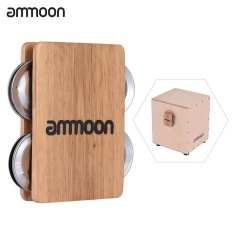 Ammoon Cajon Box Drum Aksesori Pendamping 4-bell Jingle Castanet untuk Instrumen Perkusi Tangan-Intl