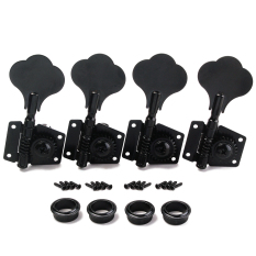 BolehDeals 4 Buah Mesin Tangan Kanan Kepala Tuner Tala Pasak For Gitar Bass Hitam