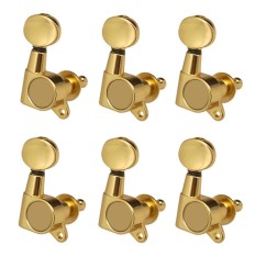 BolehDeals 6PCS Guitar String Tuning Pegs Tuners for Acoustic Electric Guitar Musical Instruments 6R Gold - intl