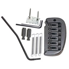 BolehDeals A Set 6 String Roller Saddle Tremolo Bridge System for Electric Guitar Parts Replacement - intl