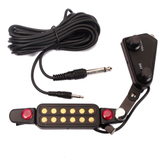 BolehDeals Hitam Lubang Mengendalikan Volume Suara Nada F/pick Gitar Klasik Akustik