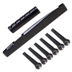 BolehDeals Set Gitar Jembatan Pins Pelana Nut untuk Gitar Akustik Aksesoris-Intl