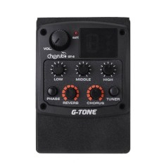 Cherub G-Tone GT-5 Gitar Akustik Preamp Piezo Pickup 3-Band EQ EqualizerTuner