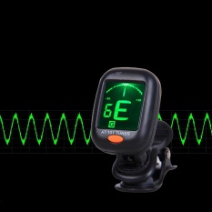 Digital Chromatic LCD Clip-On Tuner Listrik untuk Bass, Gitar, Ukulele, Biola-Intl