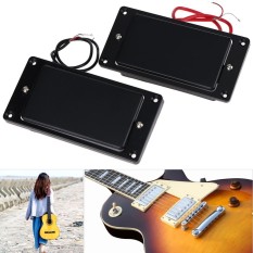 Double Pickup Koil Tertutup Cover Humbucker untuk Gitar Listrik Hitam 2 Pcs-Intl