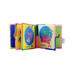 ELENXS Kain Lembut Pengembangan Kecerdasan Anak Bayi Learn To Respond To Buku Gambar Mengetahui Organisme Laut