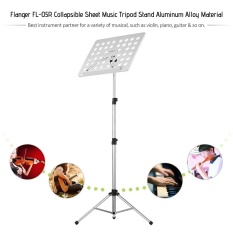 Flanger FL-05R Dilipat Sheet Music Skor Tripod Stand Holder Bracket Aluminium Alloy dengan Tas Jinjing Tahan Air untuk Orchestra Violin Piano Gitar Instrumen Prestasi-Internasional