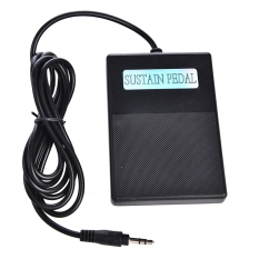 Mempertahankan Pedal Kaki Saklar Elektronik Pengendali Keyboard Piano Gitar For Perbaikan Hitam