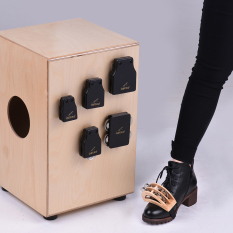 GECKO GK Series Cajon Box Drum Teman Set Termasuk Castanets Jingle Bells Kaki Tambourine Instrumen Perkusi Outdoorfree-Intl