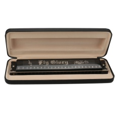 High Guality 24 Holes Tremolo Harmonica Mouth Ogan Musical 24 Harps with Gift Case Woodwind Instruments New - intl
