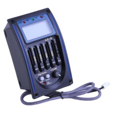 LC- 5 5- Band Akustik Gitar Pickup System Balance EQ LCD Tuner- Intl