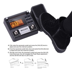 MOOER GE100 Gitar Multi Efek Prosesor Efek Pedal dengan Loop Recording (180 Detik) Tuning Ketuk Tempo Rhythm Pengaturan Skala & Chord Pelajaran Fungsi-Intl