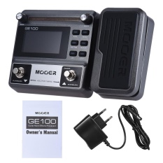 MOOER GE100 Guitar Multi-effects Processor Effect Pedal with Loop Recording(180 Seconds) Tuning Tap Tempo Rhythm Setting Scale & Chord Lesson Functions - intl