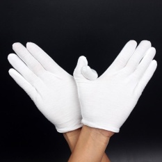 Alat Musik White Performance Golves untuk Saxophone Trumpet Flute Klarinet Marching Band-Intl