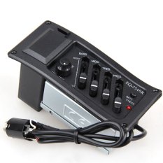 Baru 4 Band Gitar Akustik Preamp Penguat EQ 7545R Pikap 6,5mm Output