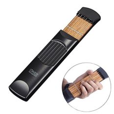 Portable Guitar Chord Practive Tool 4 Fred / Alat Latihan Gitar - Black