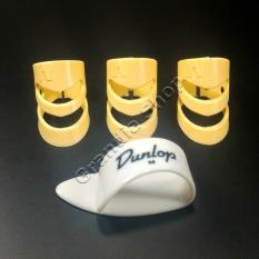 promo Set Dunlop Thumb Pick & Alaska Finger Pik Jari Jempol Gitar original