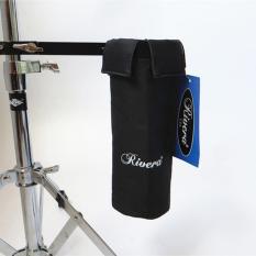 RIVERA Drum Stick Holder Drumsticks Bag Hang on Drum Set Black Color - intl