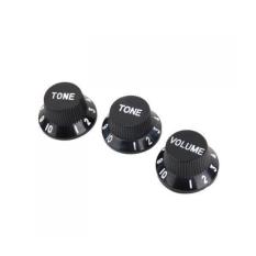 Set 3 Hitam Of TENS Volume Nada Tombol Putih untuk Review Mobil Pick Up Gitar Listrik Detail