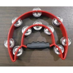Tamborin Double Plastik Tebal Alat Musik Tambourine Kecrek