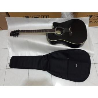 Gitar ibanez akustik elektrik jumbo plus softcase