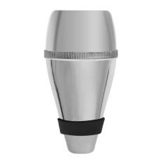 Terompet Bisu Silencer Praktik Plastik Ringan (Perak)-Intl