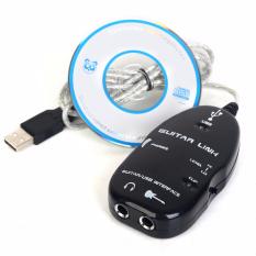 USB Guitar Link Cable / Kabel Penghubung Gitar ke Komputer - Hitam
